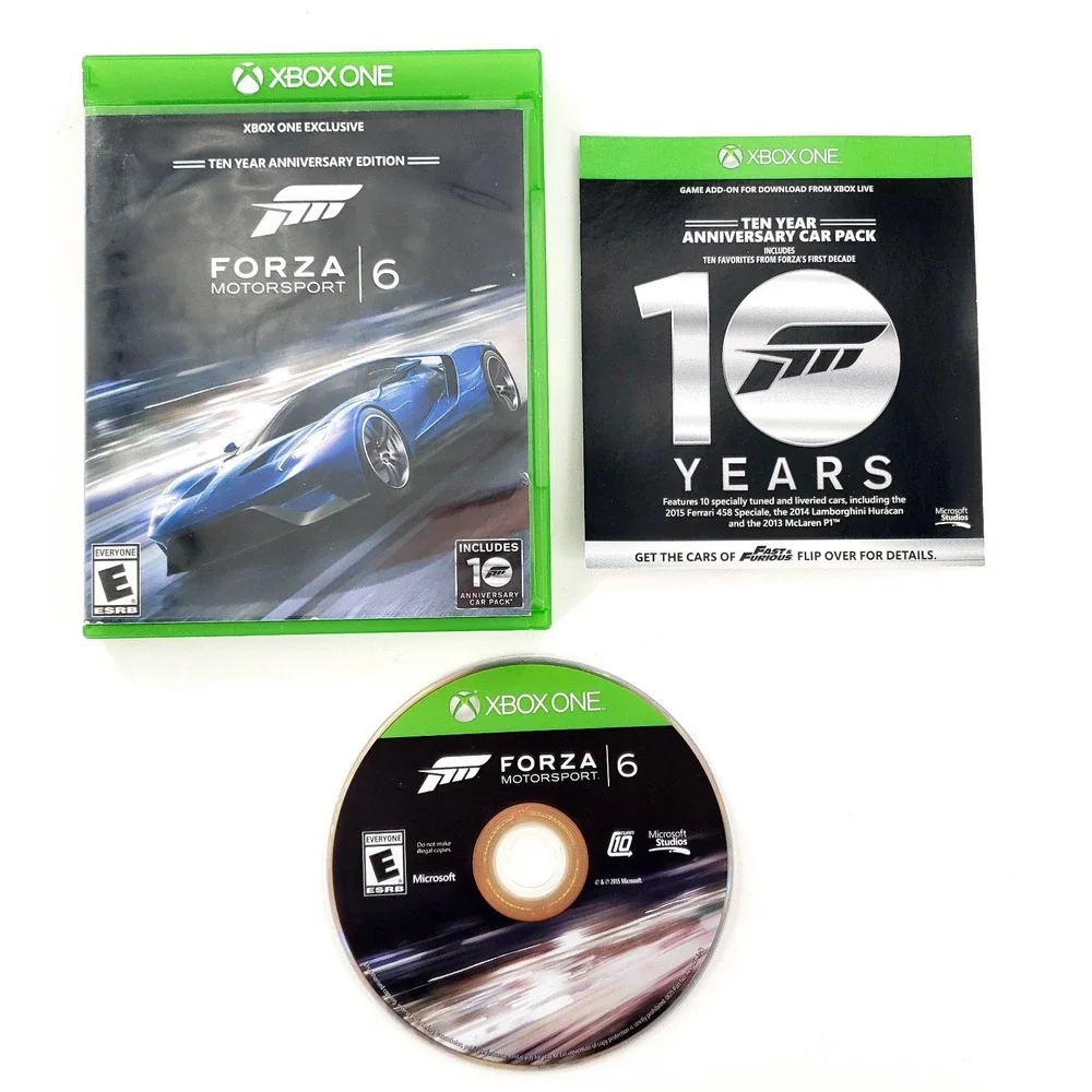 Forza 6 Microsoft Xbox One Complete Tested & Works